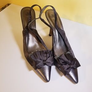J Rene sling backs